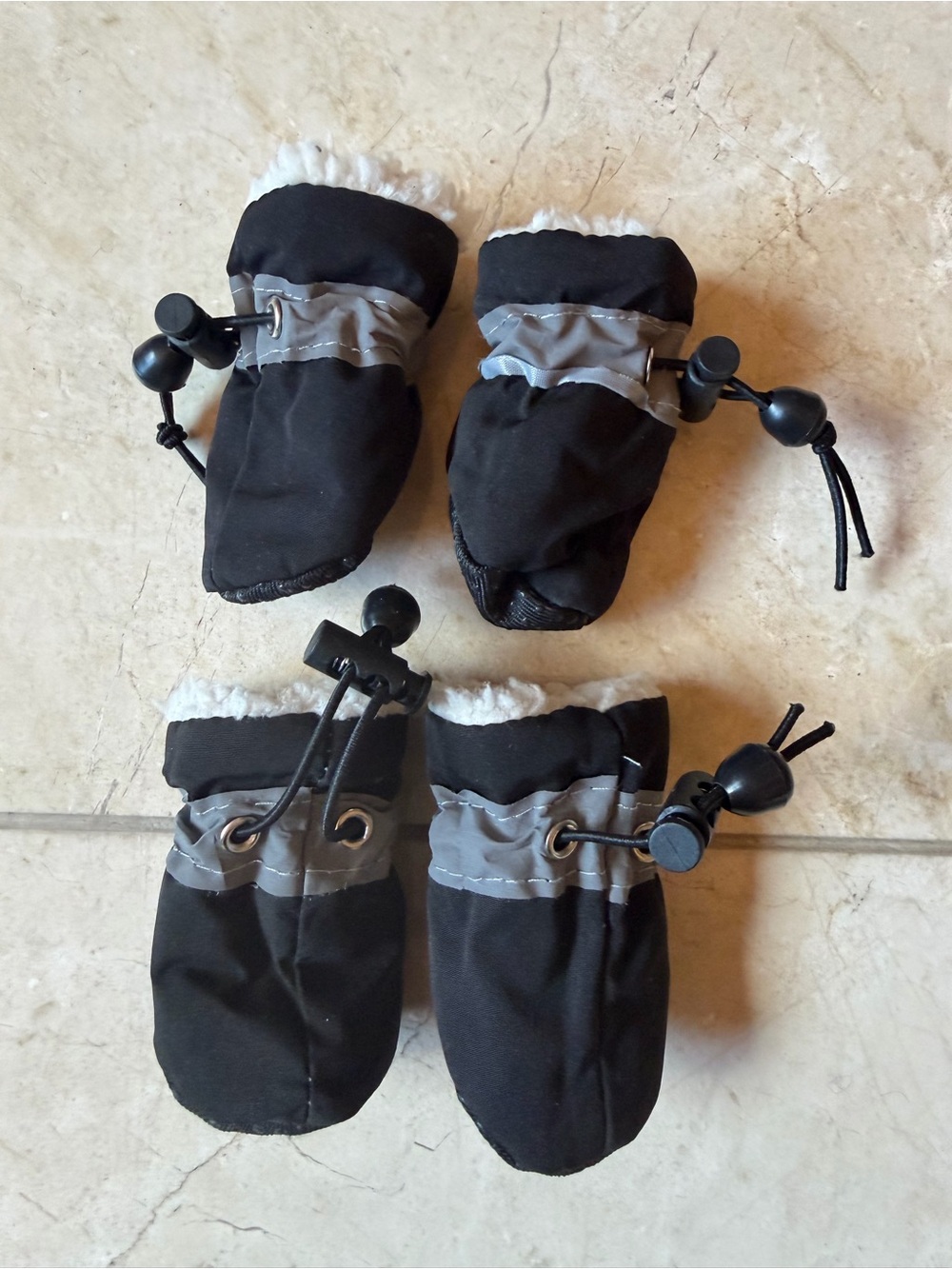 Dog Boots With Grip And Sherpa Lining Small